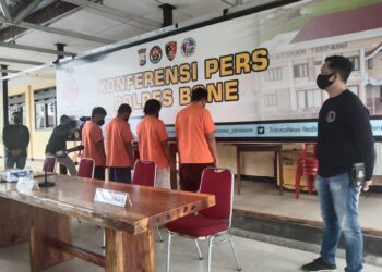 Kado Hari Pers Nasional, Polres Bone Ungkap 4 Pelaku Narkoba