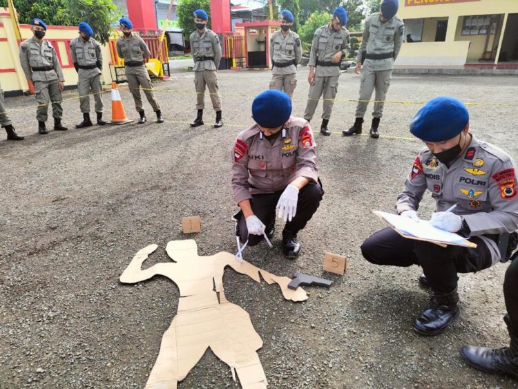 Brimob Bone Gelar Olah TKP, Ada Apa ?