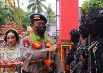 Dansat Brimob Sulsel Kunker Perdana ke Batalyon C Pelopor Bone