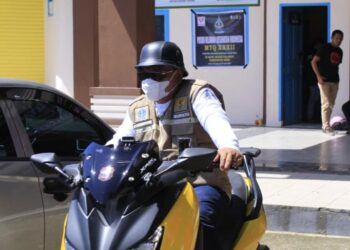 Bupati Bone Pantau 10 Titik Lomba MTQ Pakai Motor