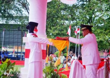 HUT RI ke 77, Bupati Bone Inspektur Upacara Pengibaran Bendera Merah Putih