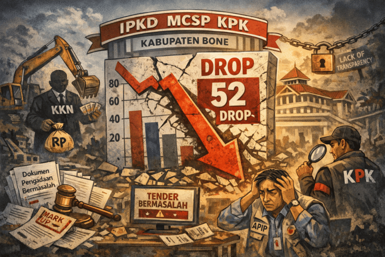 Ini Penjelasan Kepala UKPBJ Bone Terkait Anjloknya Skor IPKD MCSP KPK Pada Area PBJ