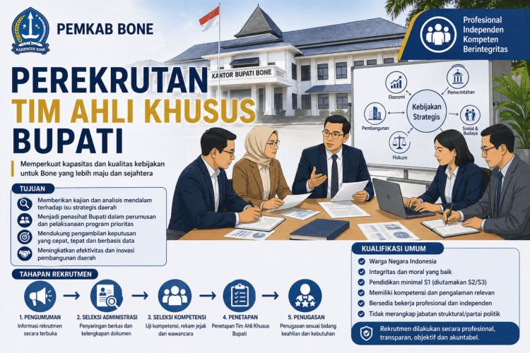 Pemkab Bone Akan Bentuk Tim Ahli Khusus Bupati
