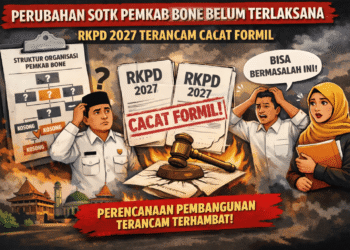 Pemkab Bone Belum Laksanakan Perda Perubahan SOTK, Dokumen RKPD Terancam Cacat Formil