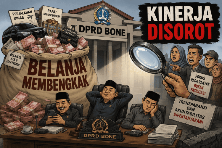 DPRD Bone, Belanja Membengkak Kinerja Disorot