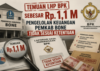BPK Temukan 1,1 M Pengelolaan Keuangan Pemkab Bone Tidak Sesuai Ketentuan