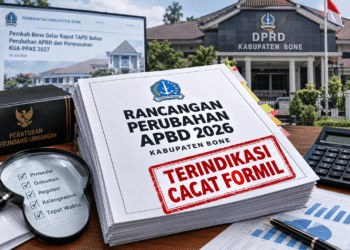 Rancangan Perubahan APBD 2026 Kabupaten Bone Terindikasi Langgar Ketentuan PP 12 Tahun 2019